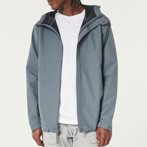 Mens Hollister All Weather Hooded Rain Jacket - Size XL